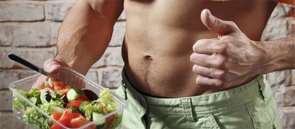 ensalada de verduras para potencia masculina